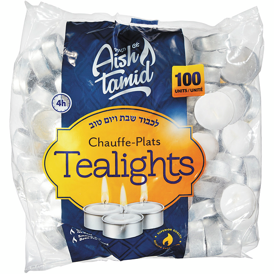 Aish Tamid Kosher Tealights 2000 g, $0.50/100g
