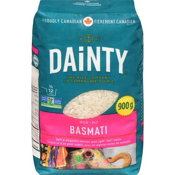Dainty Basmati Rice      900 g, $0.72/100g
