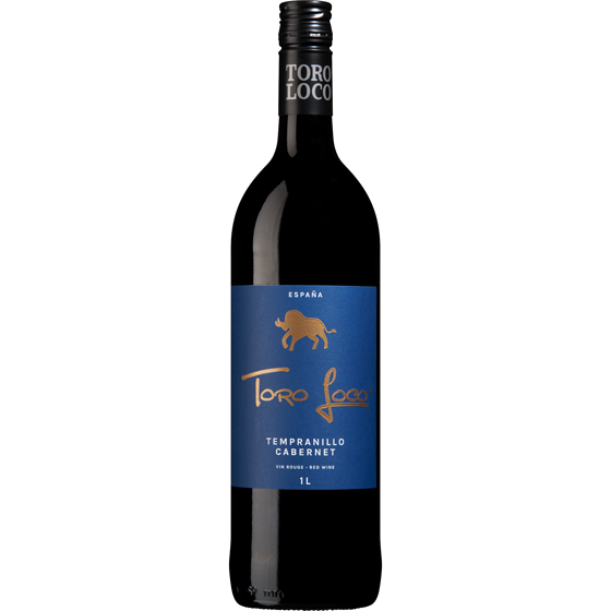 Toro Loco Tempranillo Cabernet Sauvignon Red Wine (ID required at pick-up) 1000 ml, $1.30/100ml