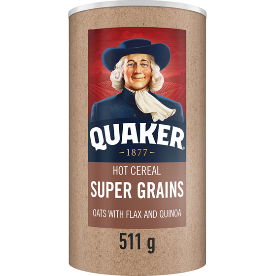 Quaker Super Grains Hot Cereal 512 g, $0.88/100g