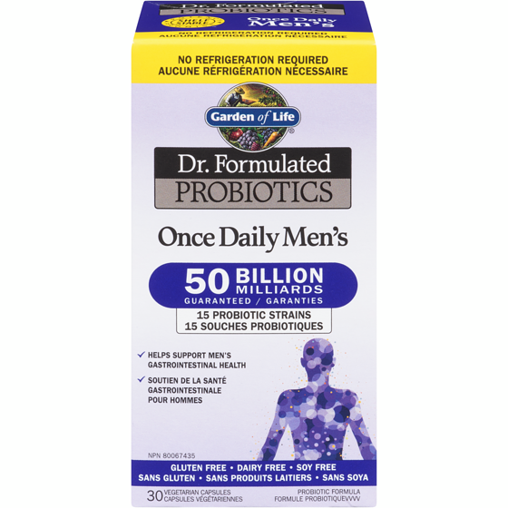 Garden of Life Dr. Formulated Probiotics Once Daily Men's 50 Billion 30 Vegetarian Capsules 30 ea, $1.33/1ea