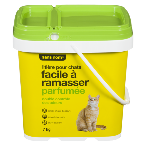 Sans Nom Litière pour chats facile à ramasser double contrôle des odeurs, parfumée 7 kg, 0,14 $/100g