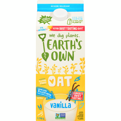 Earth's Own Oat Beverage, Vanilla 1.75 l, $0.27/100ml