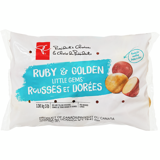 President's Choice Ruby & Golden Little Gems Potatoes 1.36 kg, $0.51/100g
