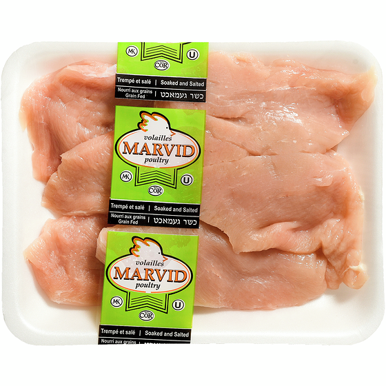 Marvid Poultry Kosher Turkey Scallopini $28.64/1kg $12.99/1lb