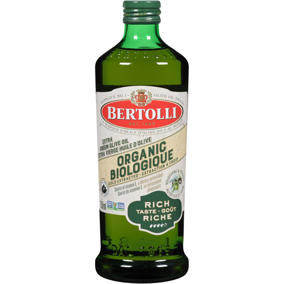 Bertolli Rich Taste-Organic Extra Virgin Olive Oil 750 ml, $2.13/100ml