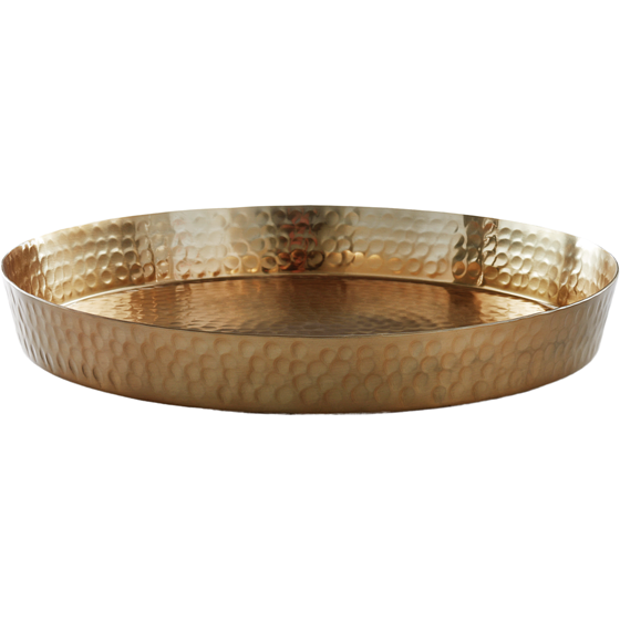 President's Choice President's Choice Round Hammered Metal Serving Tray 13.5 in, Gold Finish 1 ea, $29.00/1ea