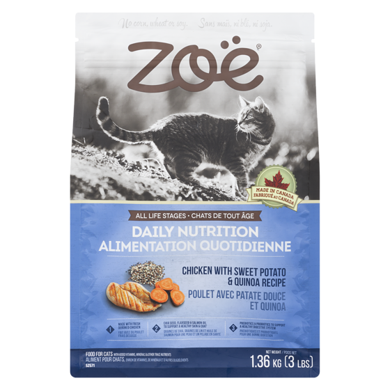 Zoe Daily Nutrition Cat Food, Chicken with Sweet Potato & Quinoa Recipe 1.5 kg, $1.00/100g