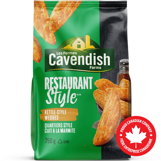CAVENDISH FARMS Restaurant Style Kettle-Style Wedges 750 g, $0.57/100g