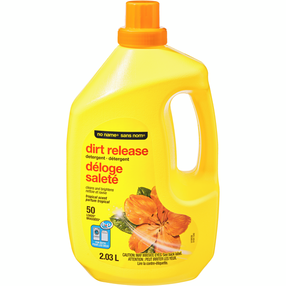 No Name Tropical Scent Dirt Release Detergent 2.03 l, $0.26/100ml