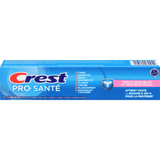 Crest Dentifrice Pro-Santé Dents sensibles + protège-émail 130 ml, 3,45 $/100ml