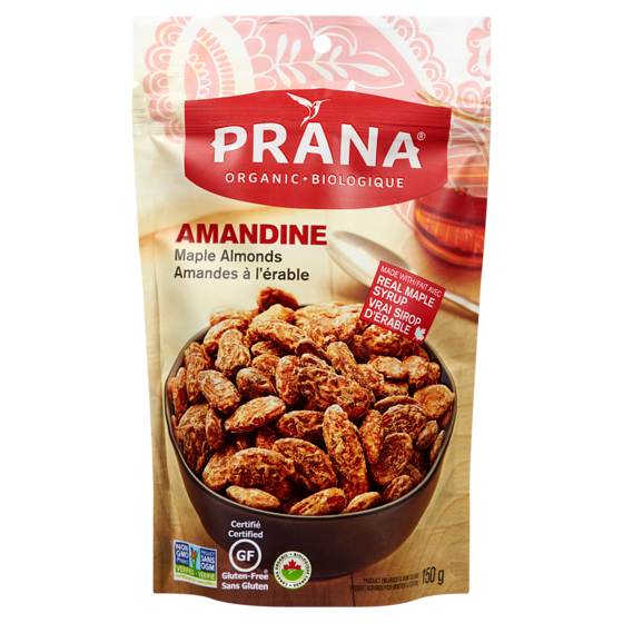 Prana Biologique Amandine Amandes à l'Érable 150 g, 5,66 $/100g