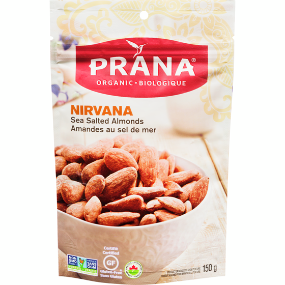 Prana Organic Nirvana Sea Salted Almonds 150 g, $5.66/100g