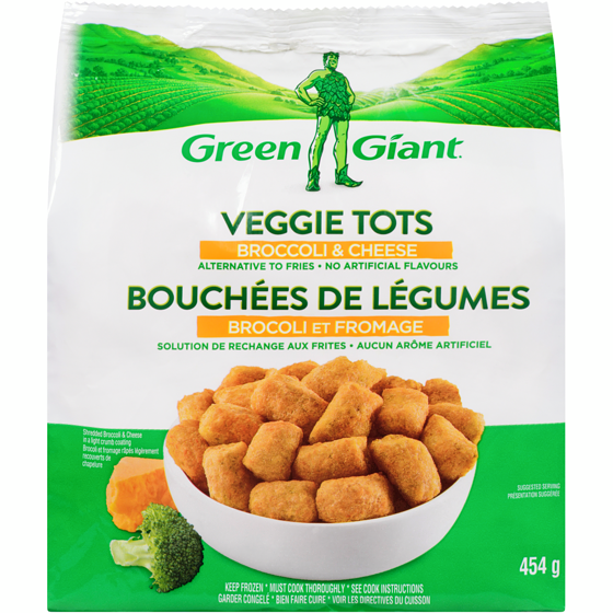 Géant Vert Green Giant Bouchées de Légumes Brocoli et Fromage 454 g, 1,43 $/100g
