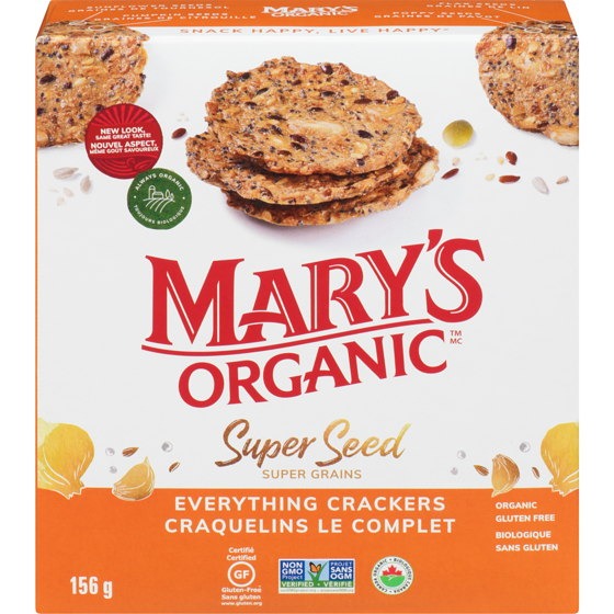 Marys Crackers Super Seed Super Grains Everything Crackers 155 g, $5.15/100g