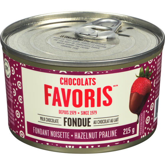 Chocolats Favoris Hazelnut Praline Milk Chocolate Fondue 215 g, $4.65/100g