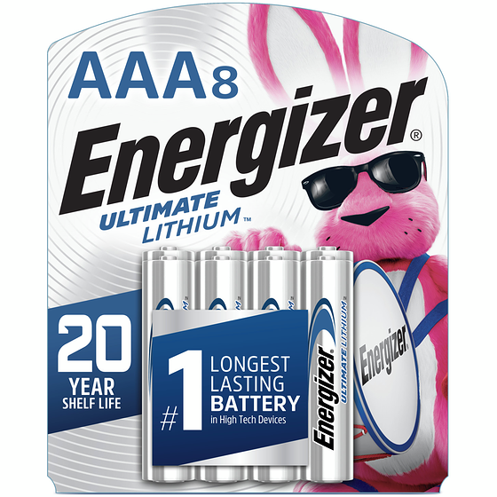 Energizer Lithium Batteries Aaa8 1 ea, $4.50/1ea