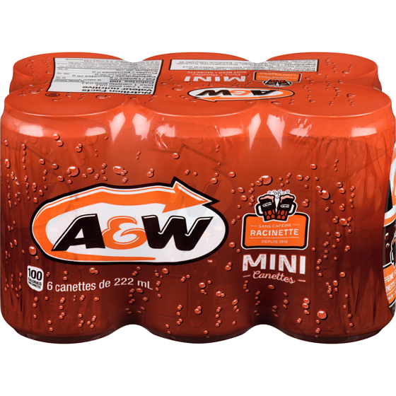 A&W Racinette 6 x 6x222.0 ml, 0,43 $/100ml