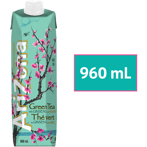 Arizona Premium Brewed Ginseng and Honey Green Tea 960 ml, $0.23/100ml