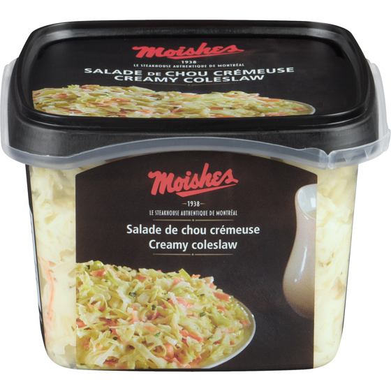 Moishes Creamy coleslaw 454 g, $1.10/100g