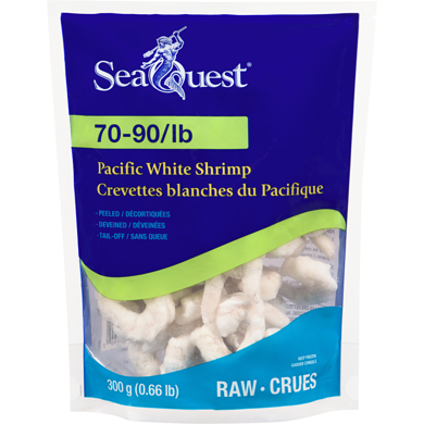 Seaquest Pacific White Shrimp 300 g, $2.33/100g