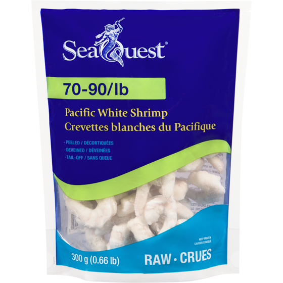 SeaQuest Crevettes blanches du Pacifique 300 g, 2,33 $/100g