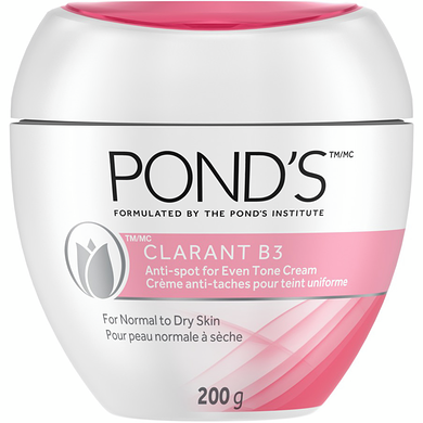 Pond's Crème correctrice, Clarant B3 anti-taches pour peaux normales à sèches 200 g, 6,00 $/100g