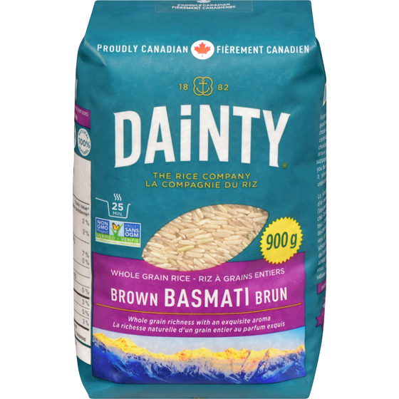 Dainty Brown Basmati Rice 900 g, $0.78/100g