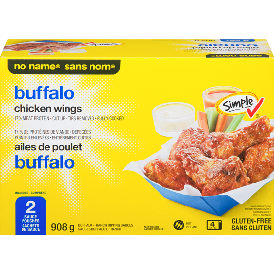 No Name Buffalo Chicken Wings 908 g, $1.10/100g