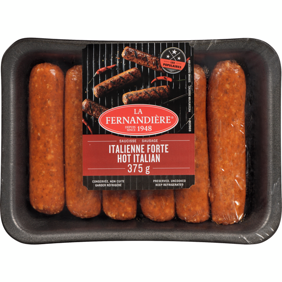 La Fernandiere Sausage Hot Italian 375 g, $1.86/100g