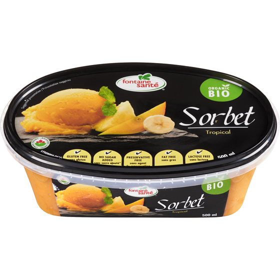 Fontaine Sante Sorbet, Tropical Fruits 500 ml, $1.50/100ml