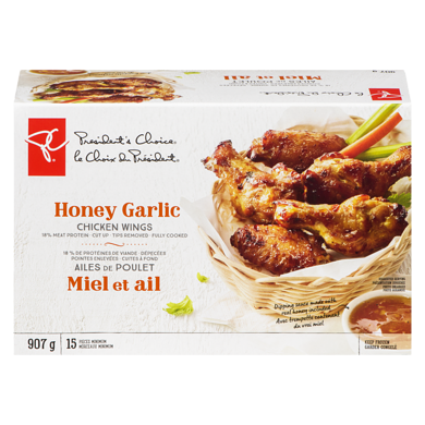 President's Choice Honey Garlic Chicken Wings 907 g, $2.09/100g