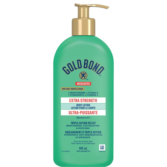 Gold Bond Medicated Extra Strength Body Lotion, Menthol 0.5% 400 ml, $3.50/100ml
