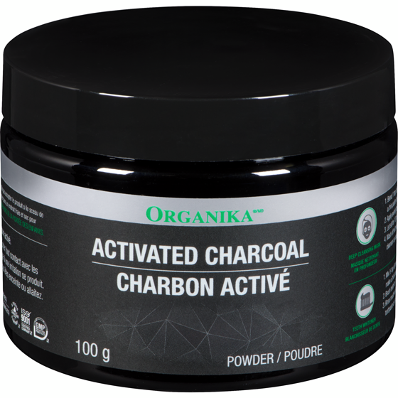 Organika Poudre de charbon activé 100 g, 31,99 $/100g