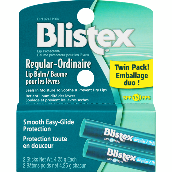 Blistex Regular SPF 15 Lip Balm Twin Pack! 8.5 g, $62.24/100g