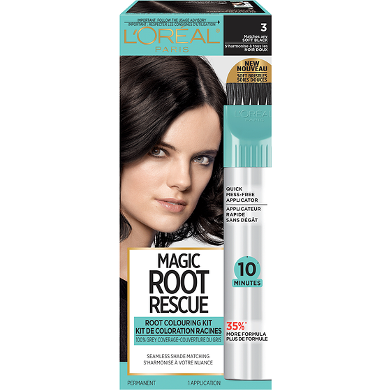 L'Oreal Paris Root Rescue, Soft Black 1 ea, $13.99/1ea