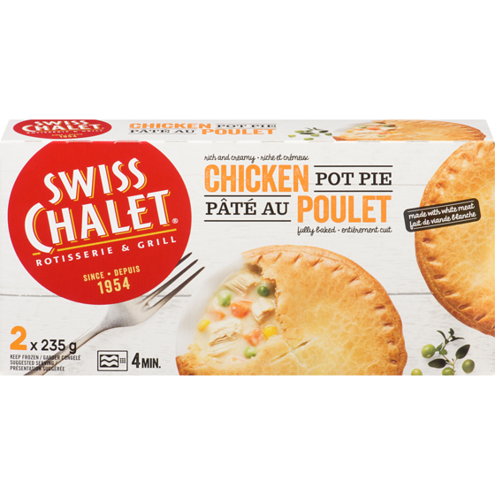 Swiss Chalet Chicken Pot Pie 2 x 235 g 470 g, $1.91/100g