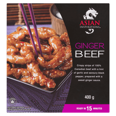 Asian Inspirations Ginger Beef 400 g, $2.00/100g