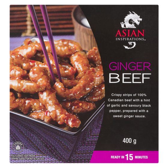 Asian Inspirations Bœuf au gingembre 400 g, 1,50 $/100g