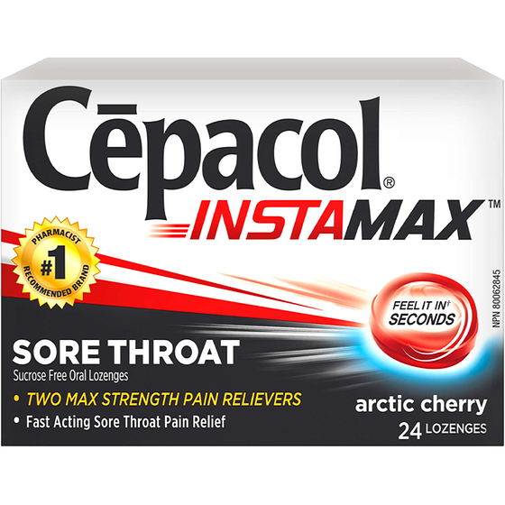Cepacol Lozenges Sore Throat Arctic Cherry Value Pack! 24 ea, $0.46/1ea