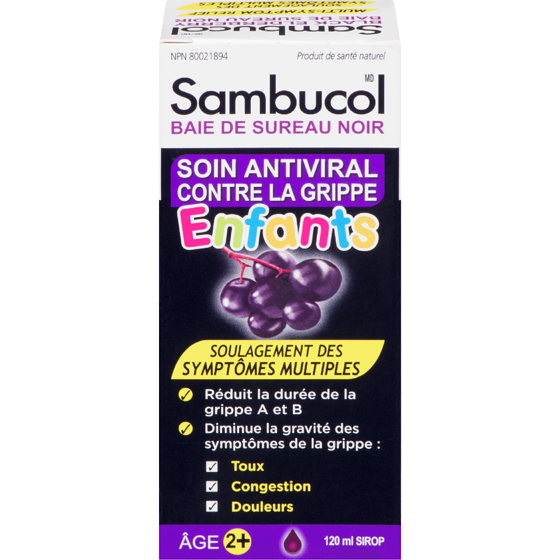 Sambucol Sambucol Sir Grippe Enf 102620 120 ml, 10,83 $/100ml