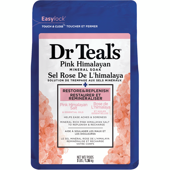 Dr. Teal's Pink Himalayan Mineral Soak 1360 g, $0.82/100g
