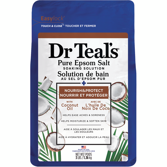 Dr. Teal's Coconut Oil Epsom Salt 1360 g, $0.88/100g