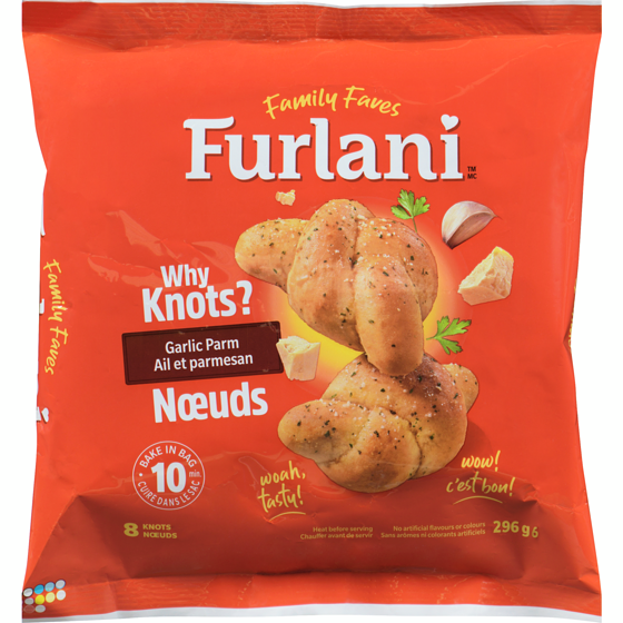 Furlani Parmesan Garlic Knots 296 g, $1.69/100g