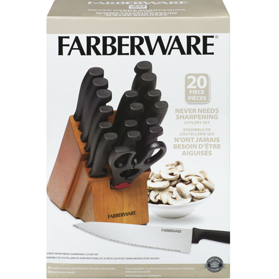 Farberware Ensemble de couverts à poignée Tri Star, 20 pièces 20x1.0 ea, 2,75 $/1ch