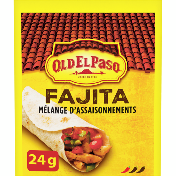 Old El Paso Mélange d’épices à fajita 24 g, 9,12 $/100g