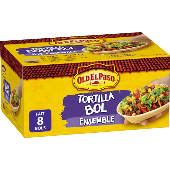 Old El Paso Ensemble de bols de tortilla 309 g, 2,10 $/100g