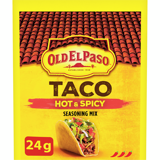 Old El Paso Taco Seasoning, Hot N Spicy 24 g, $9.54/100g