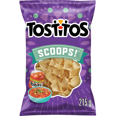 Tostitos Chips tortilla Scoops! 215g 215 g, 2,55 $/100g