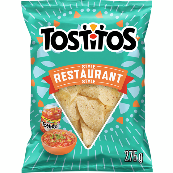 Tostitos Chips tortillas style restaurant 275 g, 1,64 $/100g